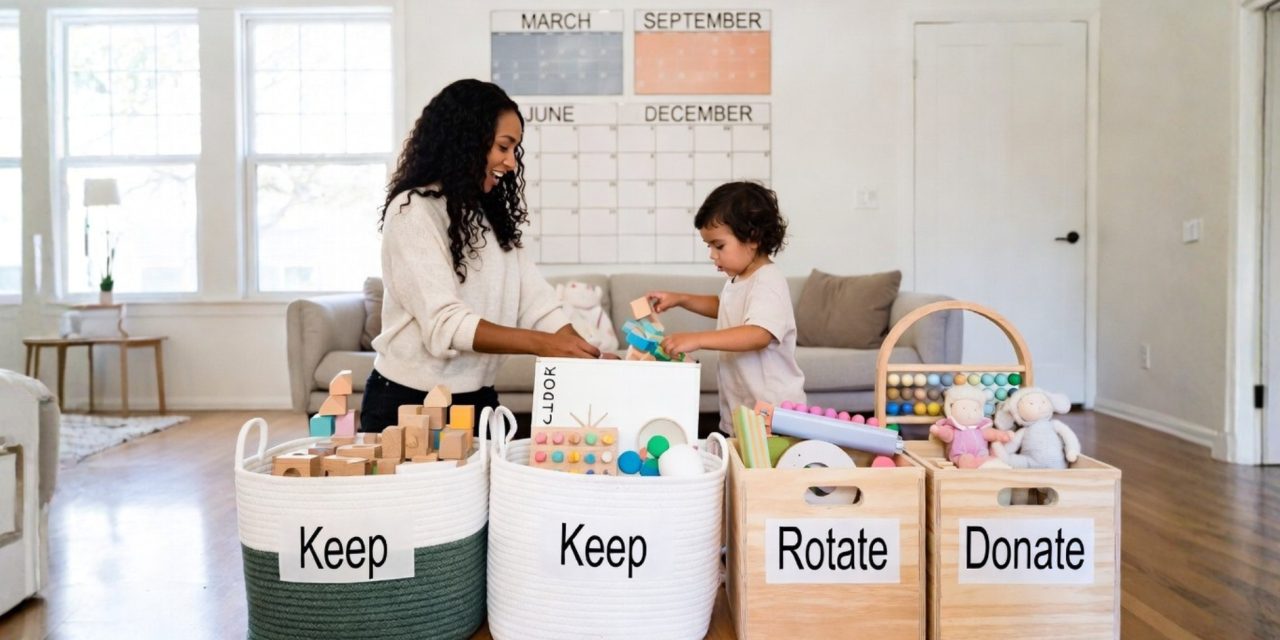 A Play System That Evolves: Sustainable Toy Rotation for Growing Kids